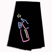 Load image into Gallery viewer, Popping Bottles Tea Towel