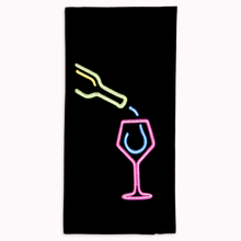 Load image into Gallery viewer, Wine Down Tea Towel