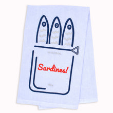 Load image into Gallery viewer, Can 'O Sardines Tea Towel
