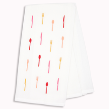 Load image into Gallery viewer, Itty Bitty Flatware Tea Towel
